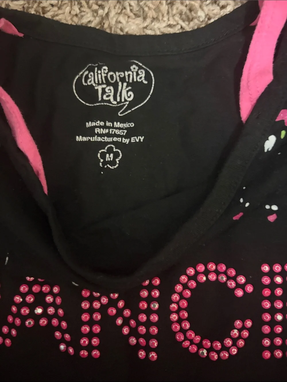 Black 'Dance' Splash-Print and Gymnastics long sleeve tshirts